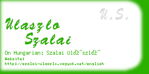 ulaszlo szalai business card
